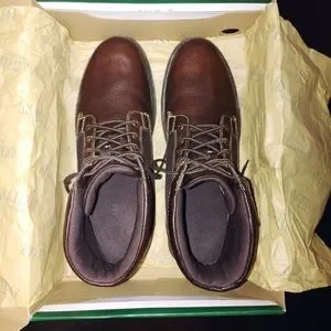 EUC Mens Tumbled Leather and Suede Casual Lace up Boots Dark Brown size 11 Comfy Eastland | Shoes | Euc Mens Tumbled Leather And Suede Casual  main image 2